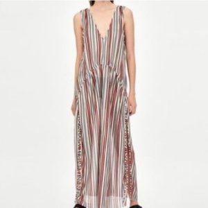 Zara Stripe V-neck Knit striped Summer Dress NWOT 🎈HOST PICK x2🎈